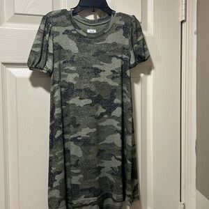 Gap Girls Camo Shirt dress size 4